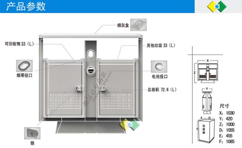 户外垃圾桶 分类垃圾桶 钢板垃圾桶 公园垃圾桶 北京垃圾桶